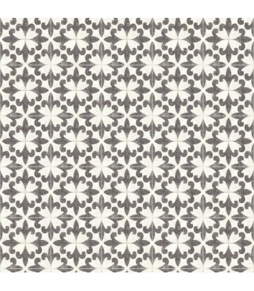 4072-70032 - Remy Black Fleur Tile Wallpaper by Chesapeake