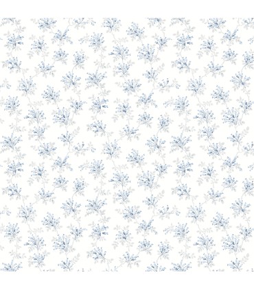 4072-70039 - Sofiane Blue Botanical Trail Wallpaper by Chesapeake