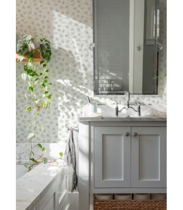 4072-70040 - Sofiane Grey Botanical Trail Wallpaper by Chesapeake