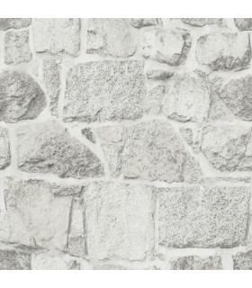 4072-70043 - Axelle White Stone Wallpaper by Chesapeake
