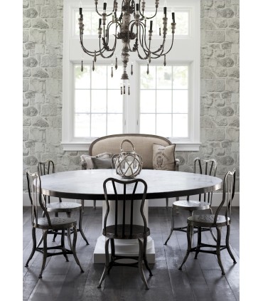 4072-70043 - Axelle White Stone Wallpaper by Chesapeake