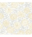4072-70048 - Faustin Yellow Floral Wallpaper by Chesapeake