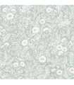 4072-70053 - Agathon Seafoam Floral Wallpaper by Chesapeake