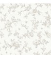 4072-70063 -Nightingale Taupe Floral Trail Wallpaper by Chesapeake
