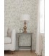 4072-70063 -Nightingale Taupe Floral Trail Wallpaper by Chesapeake