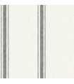 4072-70066 -Linette Black Fabric Stripe Wallpaper by Chesapeake