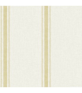 4072-70069 -Linette Wheat Fabric Stripe Wallpaper by Chesapeake