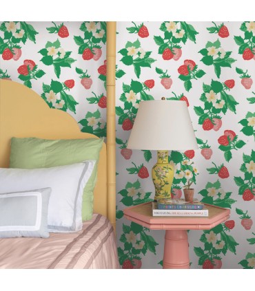 PSW1395RL - Pink Berry Nice Peel & Stick Wallpaper by Madcap Cottage