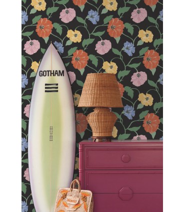 PSW1399RL - Nightfall Jungle Garden Peel & Stick Wallpaper by Madcap Cottage