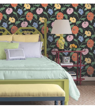 PSW1399RL - Nightfall Jungle Garden Peel & Stick Wallpaper by Madcap Cottage