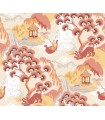 PSW1402RL - Pink Lemonade Old Peking Peel & Stick Wallpaper by Madcap Cottage
