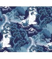 PSW1403RL - Navy Blue Old Peking Peel & Stick Wallpaper by Madcap Cottage