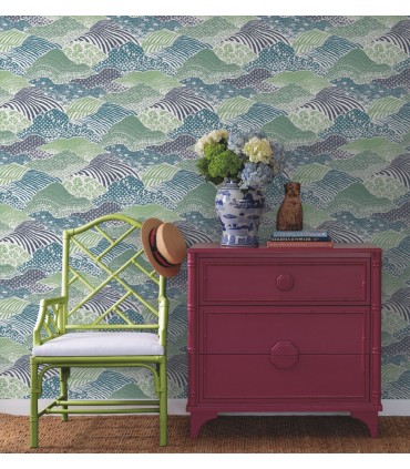 PSW1405RL - Palm Green Shangri-La Peel & Stick Wallpaper by Madcap Cottage