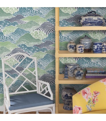 PSW1405RL - Palm Green Shangri-La Peel & Stick Wallpaper by Madcap Cottage