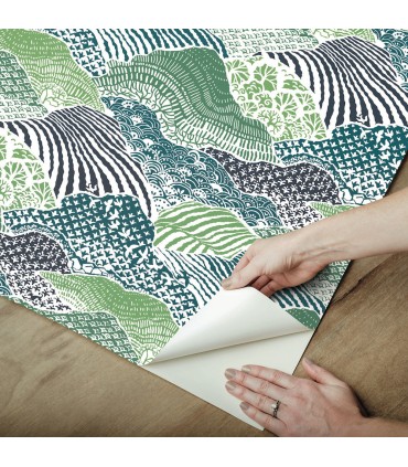 PSW1405RL - Palm Green Shangri-La Peel & Stick Wallpaper by Madcap Cottage