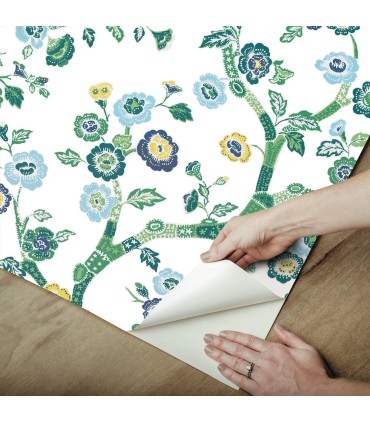 PSW1406RL - Temple Garden Peel & Stick Wallpaper by Madcap Cottage