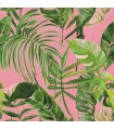WLD53104W - Grover Pink Palmera Wallpaper by Ohpopsi Wild
