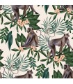 WLD53108W - Morris Cream Tropical Jungle Wallpaper by Ohpopsi Wild