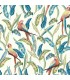 WLD53116W - Timor White Tropical Parrot Wallpaper by Ohpopsi Wild