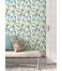 WLD53116W - Timor White Tropical Parrot Wallpaper by Ohpopsi Wild