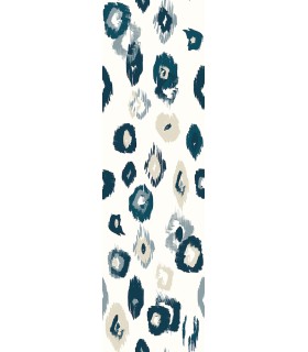 WLD53118W - Amara White Animal Ikat Wallpaper by Ohpopsi Wild