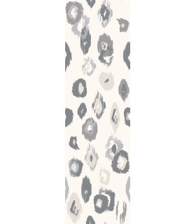 WLD53119W - Amara Light Grey Animal Ikat Wallpaper by Ohpopsi Wild