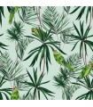 WLD53124W - Pebbles Mint Paradise Wallpaper by Ohpopsi Wild