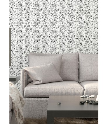 WLD53128W - Ula White Cheetah Spot Wallpaper by Ohpopsi Wild