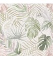WLD53131W - Lana Light Sage Tropical Wallpaper by Ohpopsi Wild