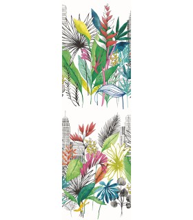 CEP50107W - Sierra Multicolor Urban Tropic Wallpaper by Ohpopsi Concept