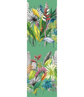CEP50111W - Sierra Green Urban Tropic Wallpaper by Ohpopsi Concept