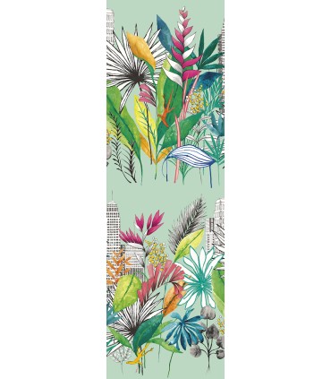 CEP50112W - Sierra Mint Urban Tropic Wallpaper by Ohpopsi Concept