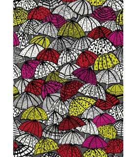 CEP50116W - Dara Red Jolly Brollies Wallpaper by Ohpopsi Concept