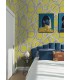 CEP50125W - Calix Chartreuse Twisted Geo Wallpaper by Ohpopsi Concept