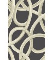 CEP50126W - Calix Black Twisted Geo Wallpaper by Ohpopsi Concept