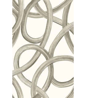 CEP50127W - Calix White Twisted Geo Wallpaper by Ohpopsi Concept