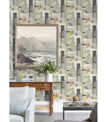 CEP50133W - Rhodes Neutral Blocs Wallpaper by Ohpopsi Concept