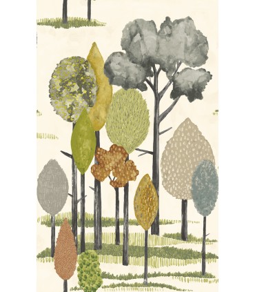 CEP50135W - Cypress Olive Tall Trees Wallpaper by Ohpopsi Concept