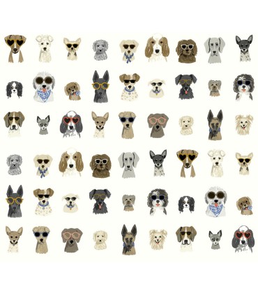 PSW1461RL - Dog Days Peel & Stick Wallpaper by Rifle Paper