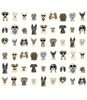 PSW1462RL - Dog Days Peel & Stick Wallpaper by Rifle Paper