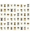 PSW1464RL - Cool Cats Peel & Stick Wallpaper by Rifle Paper