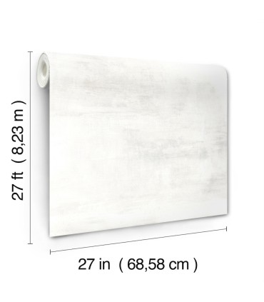 CC1224 - White and Grey Salt Flats Wallpaper by Carol Benson Cobb