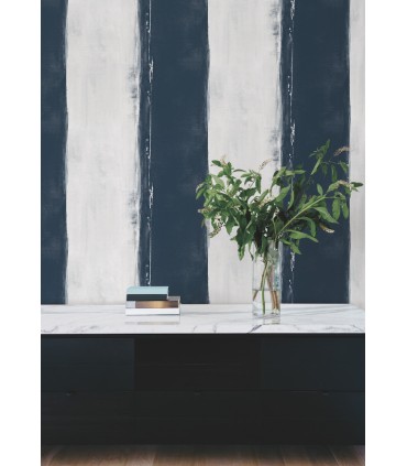 CC1272 - Navy Ink Wash Wallpaper by Carol Benson Cobb