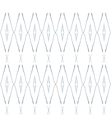 CC1284 - Indigo Artifact Silhouettes Wallpaper by Carol Benson Cobb