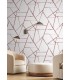 CC1291 - Spice Red Intersect Wallpaper by Carol Benson Cobb