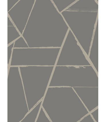CC1292 - Grey Metallic Intersect Wallpaper by Carol Benson Cobb