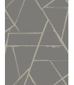 CC1292 - Grey Metallic Intersect Wallpaper by Carol Benson Cobb