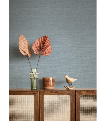 4080-26497 - Agave Denim Faux Grasscloth Wallpaper by A Street