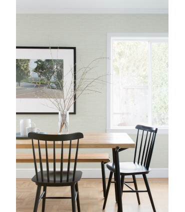 4080-24281 - Agave Light Grey Faux Grasscloth Wallpaper by A Street