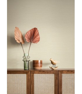 4080-24280 - Agave Light Yellow Faux Grasscloth Wallpaper by A Street